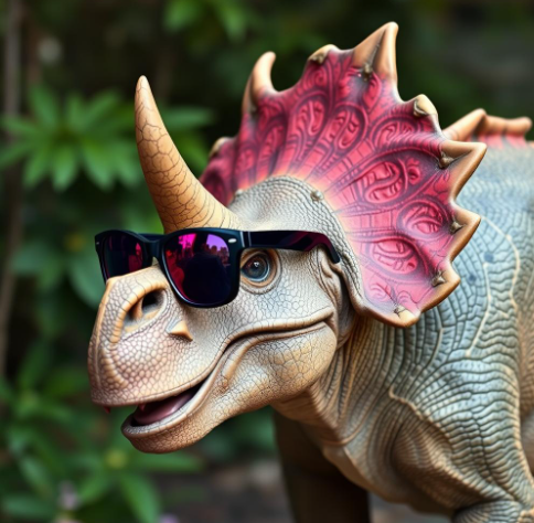 dinozaur-z-rogiem-na-nosie