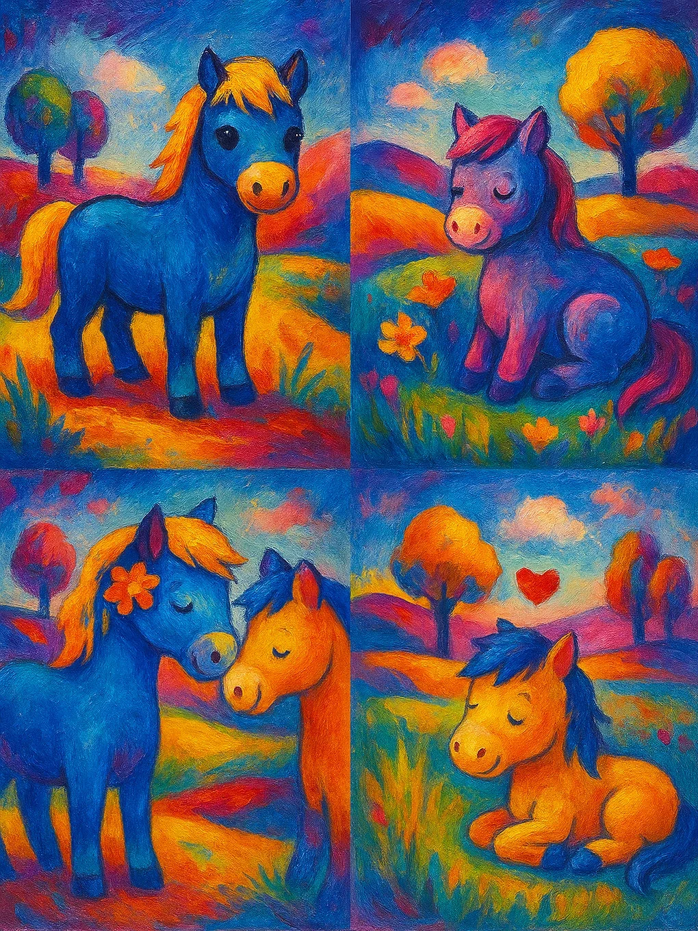 obrazki koni dla dzieci