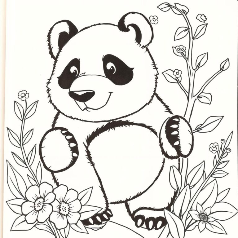 panda kolorowanka