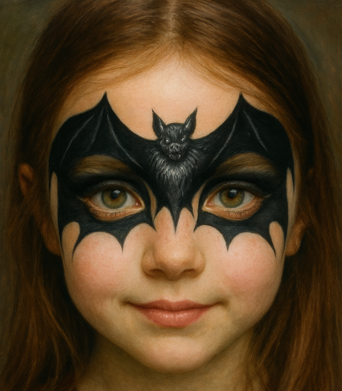 nietoperz malowanie twarzy