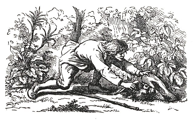 Robinson Crusoe – ilustracja z wydania