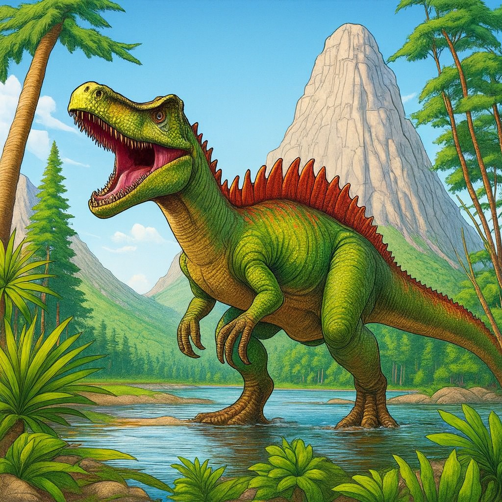 spinozaur kolorowanka