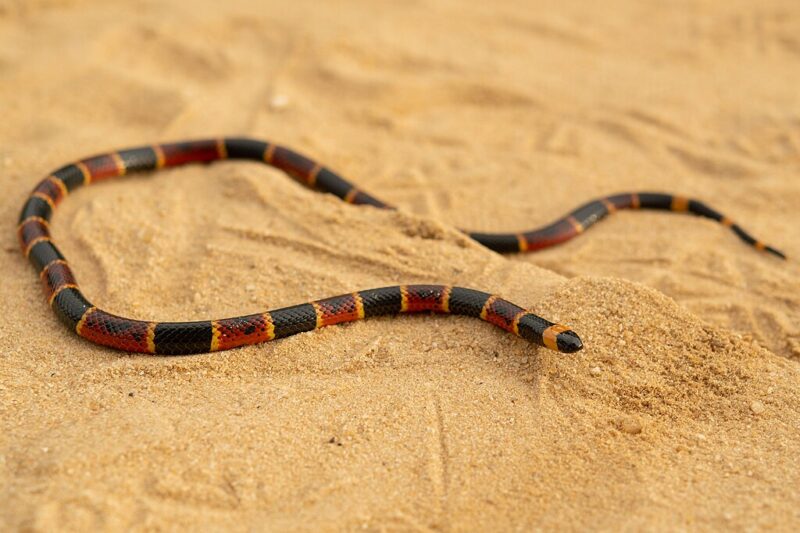 Wąż koralowy – wygląd i charakterystyka