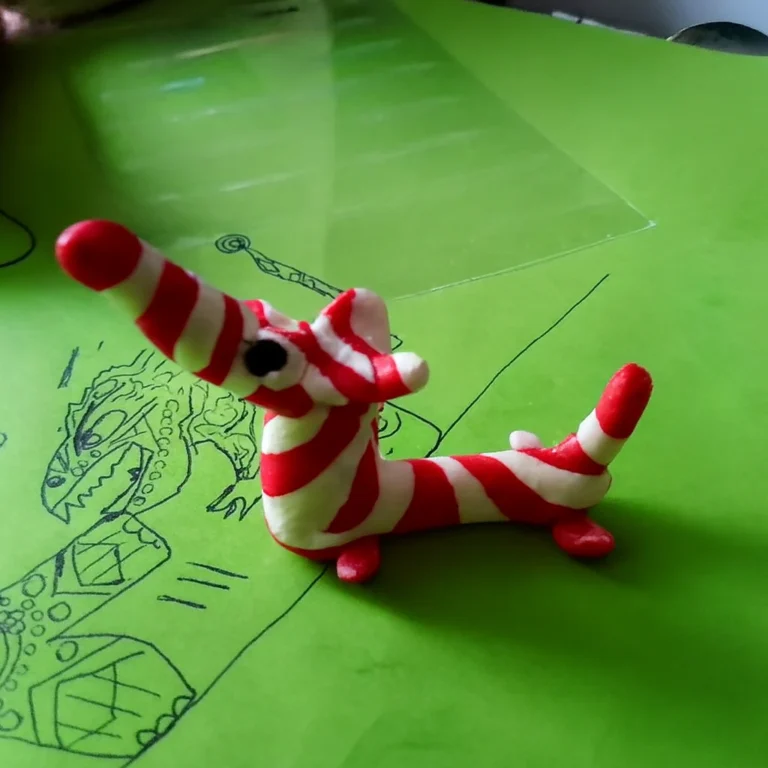 jamniczek z plasteliny