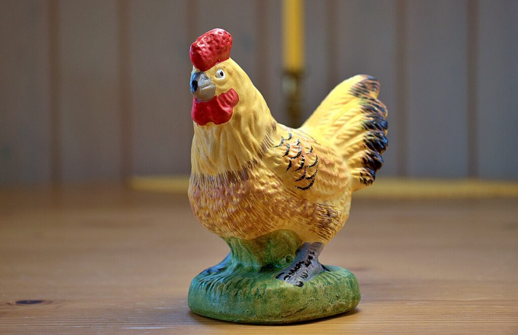 kura wielkanocna dekoracja