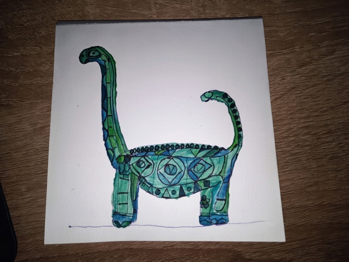 Zbliżenie na wzory diplodoka