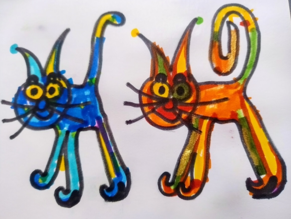 Zbliżenie na kotka-pierrota