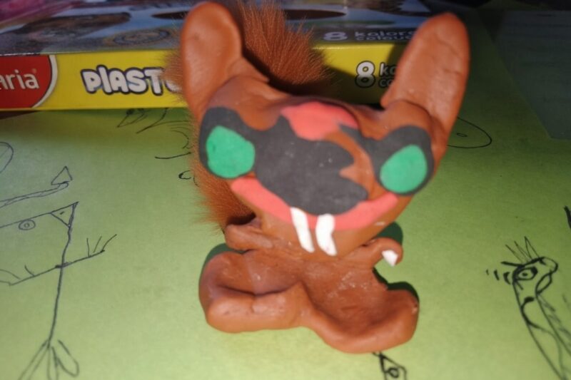 Jak zrobić z plasteliny wiewiórkę
