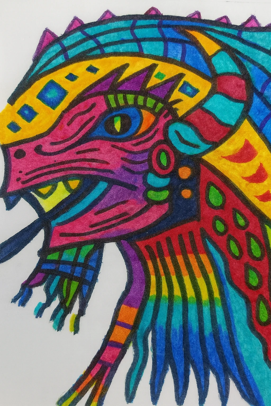 głowa smoka rysunek