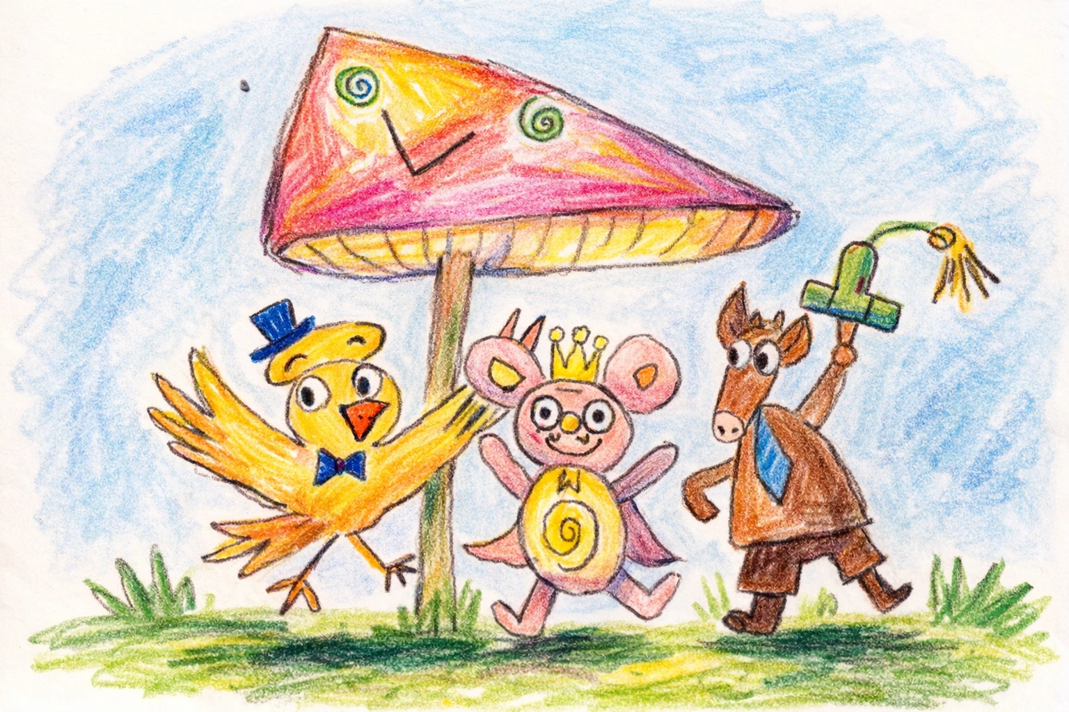 Rytualny taniec zwierzą† – ilustracja