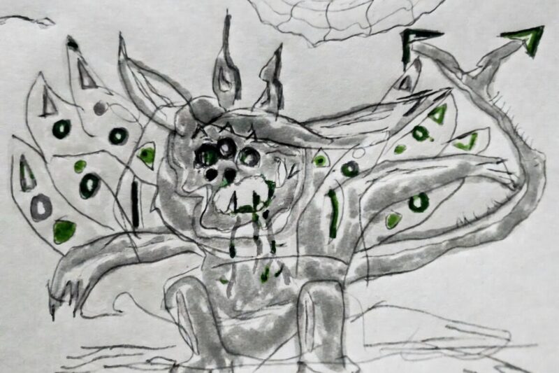 Rysunek demona